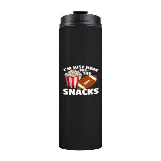 Football Popcorn Snack Food Lover Thermal Tumblers