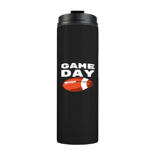 Vintage American Football Game Day Thermal Tumblers