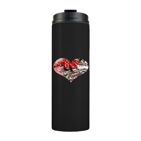 Heart of Las Vegas Gamblers Delight Thermal Tumblers