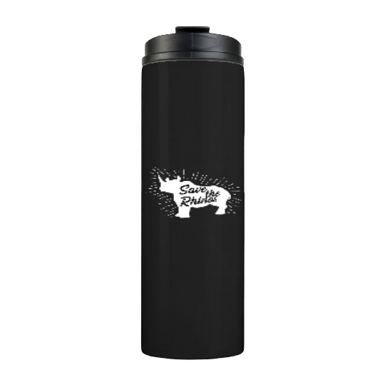 Save the Rhinos Vegan Gift Thermal Tumblers