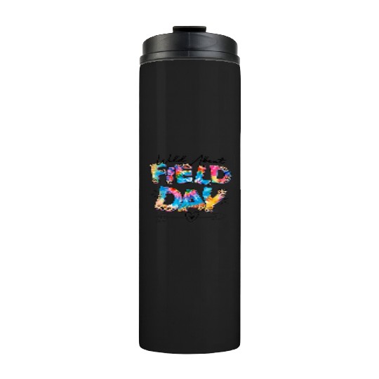 Tie dye leopard Wild About Field Day Teacher Kids Thermal Tumblers