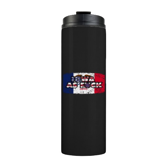 America US Flag State Flag Iowa Thermal Tumblers