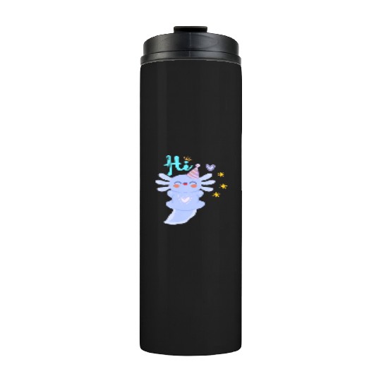 Baby Axolotl Art - 2 Thermal Tumblers
