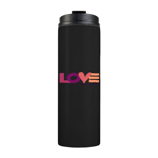 LOVE LOGO Multi Color Logo Thermal Tumblers
