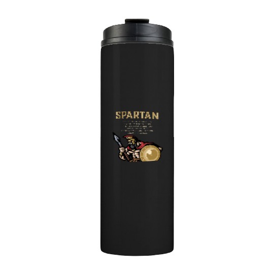 Spartan Soldier Motivation Warrior Training Thermal Tumblers