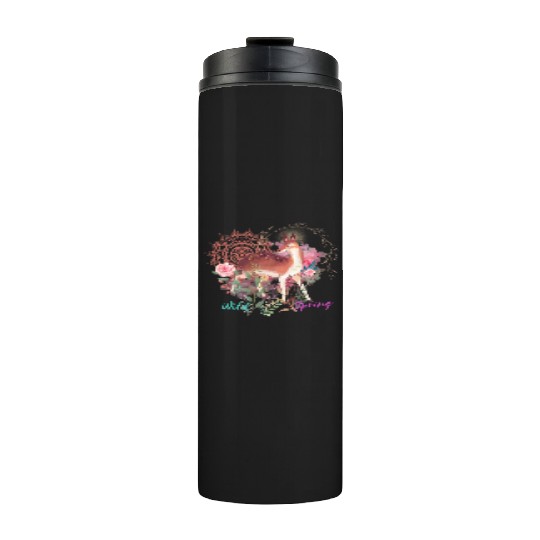 Sweet Deer In Wild Spring - 13 Thermal Tumblers