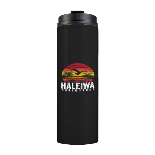Haleiwa Hawaii HI North Shore Sunset Surf Surfing Thermal Tumblers