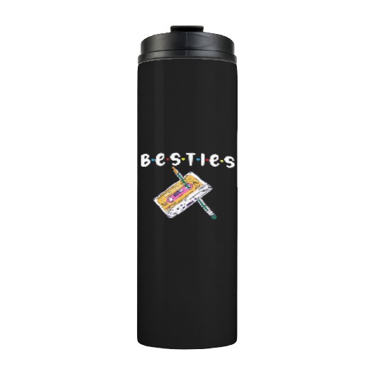 besties, bestfriend, best friend Thermal Tumblers