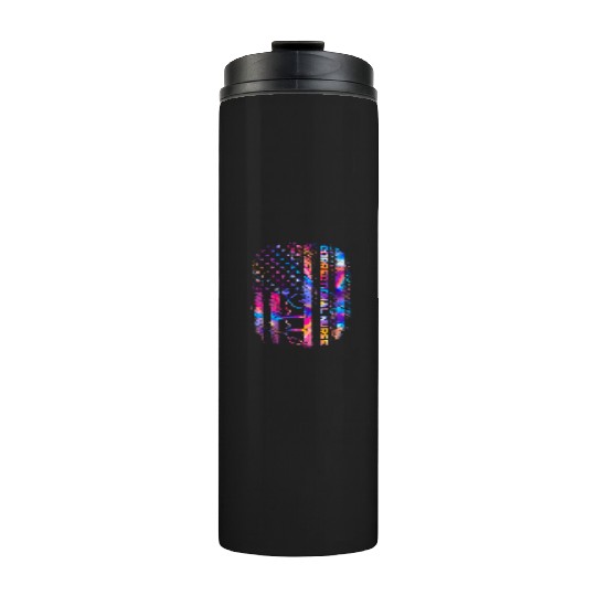 correctional nurse - US flag Thermal Tumblers