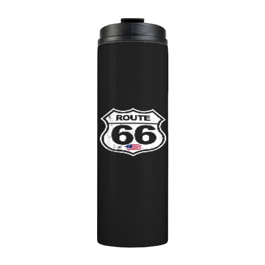 Vintage Route 66 retro style Thermal Tumblers
