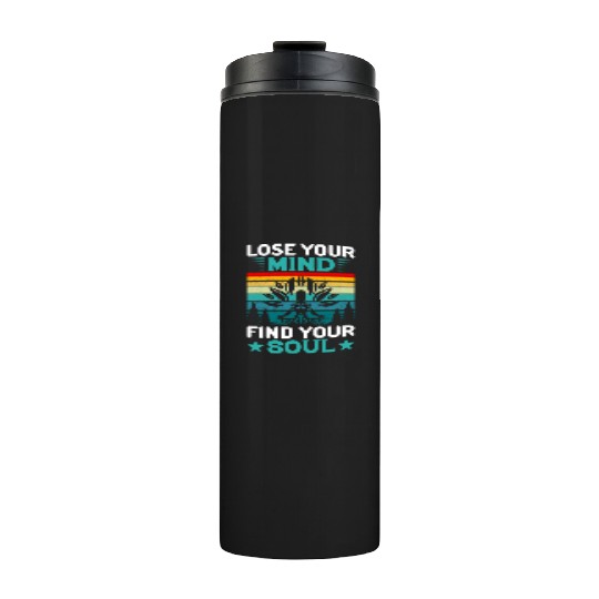 Lose Your Mind, Yoga Vintage, Yoga and Meditation Thermal Tumblers