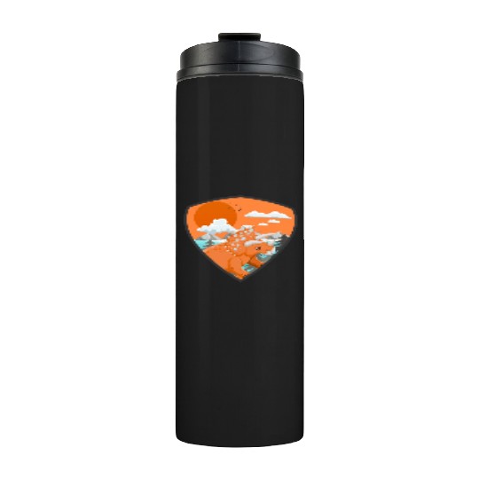 triceratops predators in mountains Thermal Tumblers