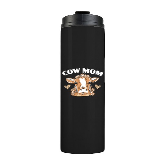 Cow Mom Heifer Cow Whisperer Cow Farming Farm Thermal Tumblers