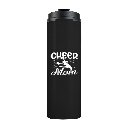 Womens Cheer Mom Gymnastics Cheerleading Mom Squad Thermal Tumblers