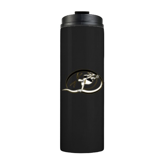 The skateboard in freestyle Thermal Tumblers
