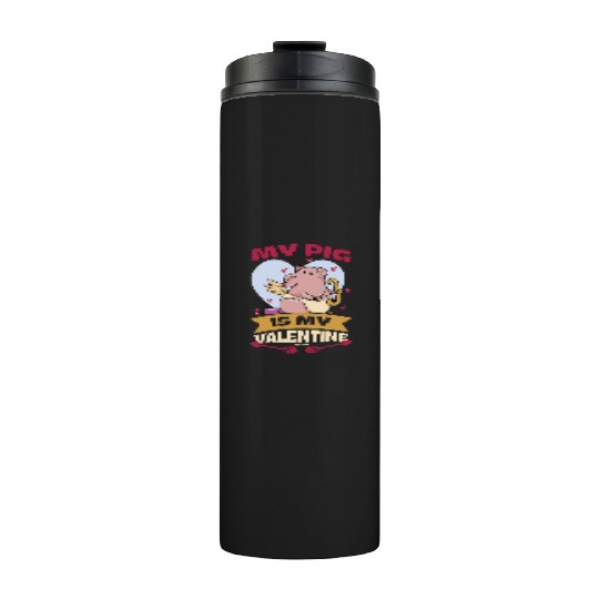 Pig animal piglet farm funny gift Thermal Tumblers