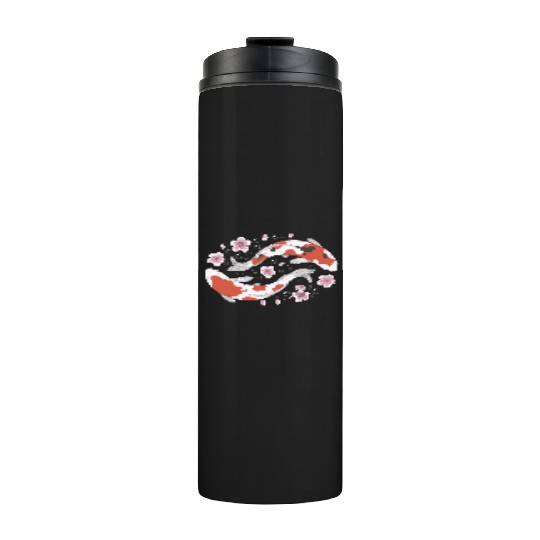 Japanese Koi Fish and Cherry Blossom Thermal Tumblers