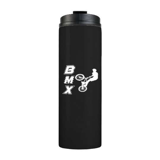 bmx race bike cyclist rider trick Thermal Tumblers