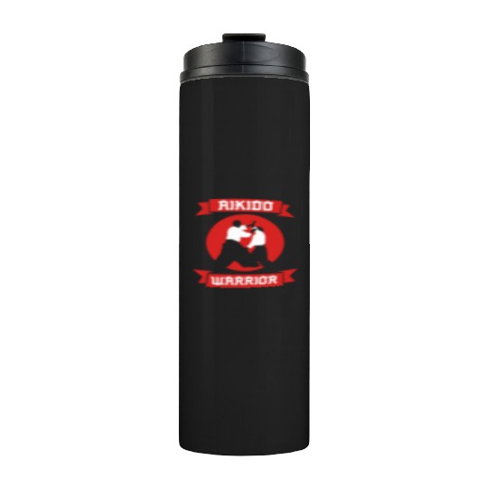 Aikido Warrior Martial Arts Training Fighter Thermal Tumblers