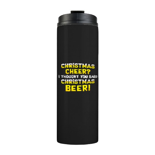 Family Thermal Tumblers Christmas Cheer Christmas Beer