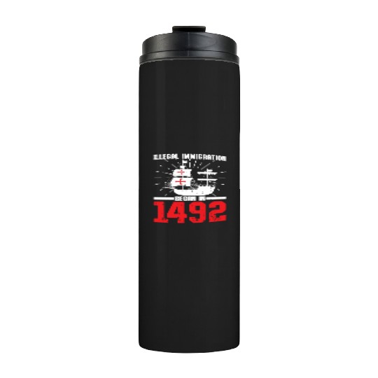 Anti Columbus Day Thermal Tumblers