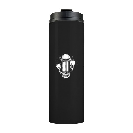 Bullets and Skull Roses Aesthetic Dripping Pattern Thermal Tumblers