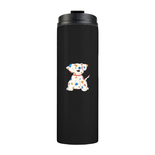 Cute and Colorful Dalmatian Dog Baby Thermal Tumblers