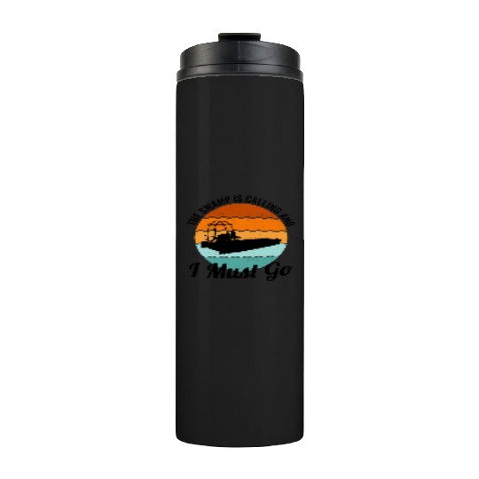 Airboat Fanboat Airboating Planeboat Swamp boat Thermal Tumblers