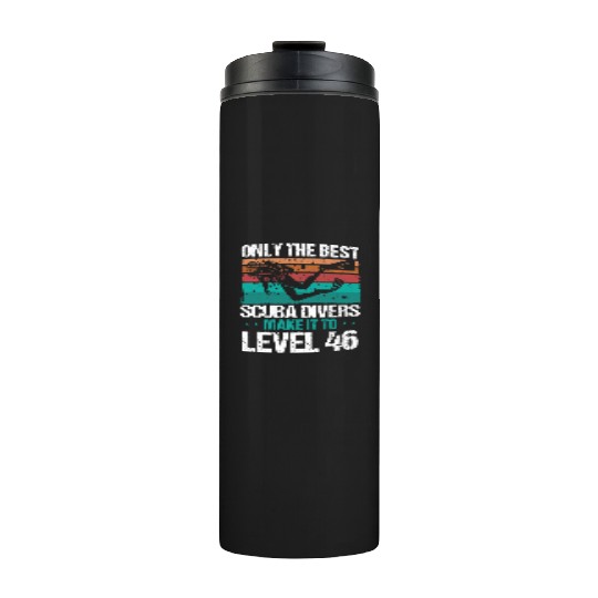 46 Scuba Diving Level 46 Year Diver Snorkeling Thermal Tumblers