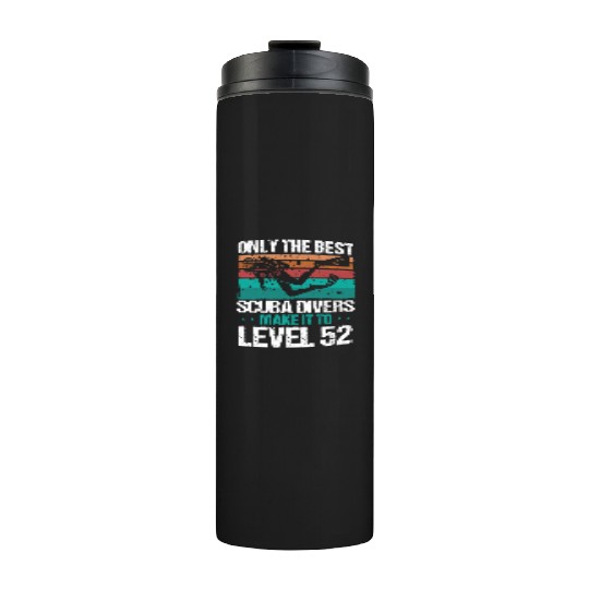 52 Scuba Diving Level 52 Year Diver Snorkeling Thermal Tumblers