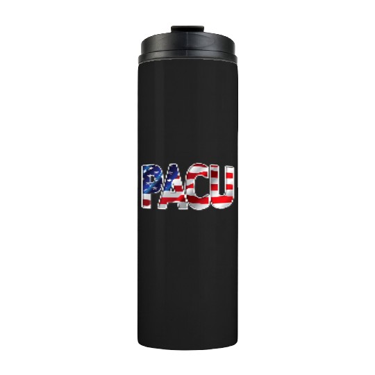 Nurses USA Flag Stars Stripes PACU Thermal Tumblers