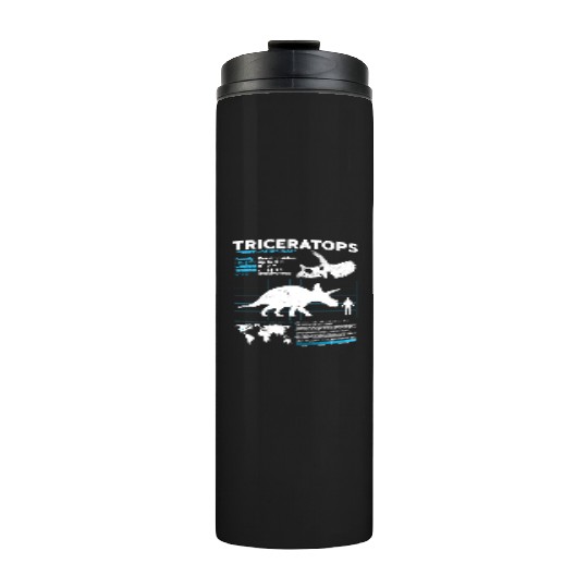 triceratops fact sheet Thermal Tumblers