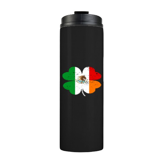 Irish Mexican Flag Mexico Ireland St Patrick's Day Thermal Tumblers