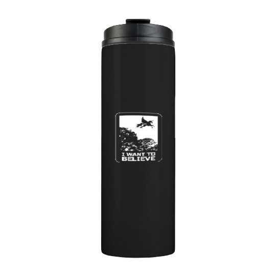 Unicorn "I Want To Believe" UAP Outfit Alien Ufo Thermal Tumblers