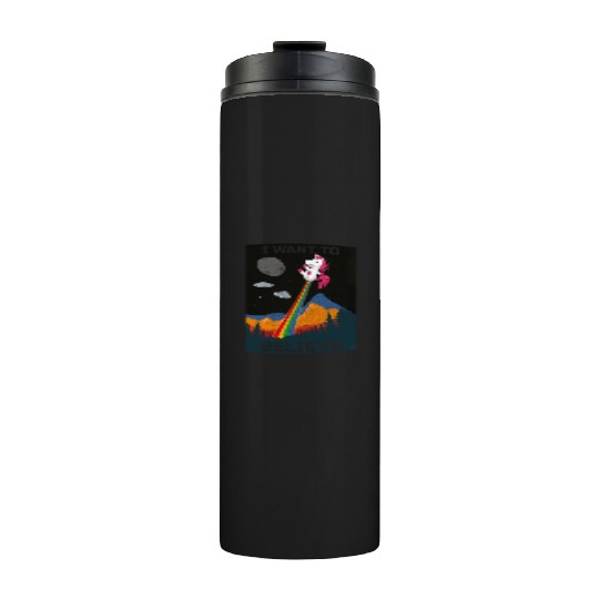 Unicorn "I Want To Believe" UAP Outfit Alien Ufo Thermal Tumblers