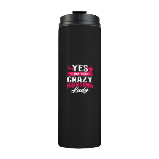 Buck Deer Hunting Hunter Girl Thermal Tumblers