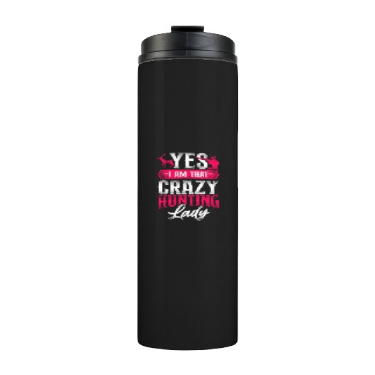Buck Deer Hunting Hunter Girl Thermal Tumblers