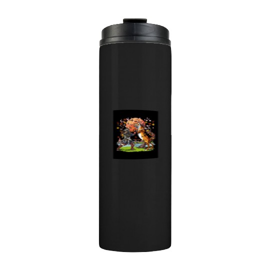 Japanese Tiger Samurai Warrior Thermal Tumblers