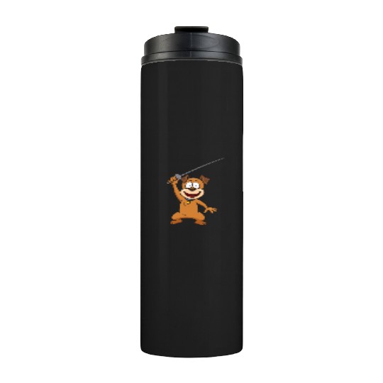 Fencing Dog Funny Animal Fencing Humor For Dog Thermal Tumblers