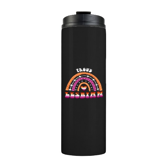 LGBT Pride Month Proud Lesbian Pride Rainbow Thermal Tumblers
