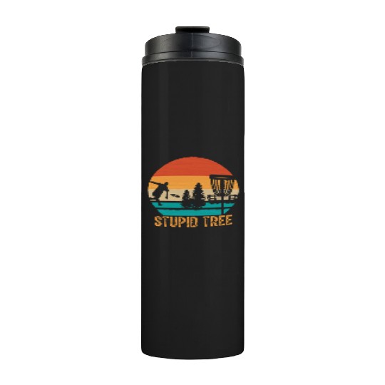 Stupid Tree Disc Golf Vintage Ultimate Frisbee Thermal Tumblers