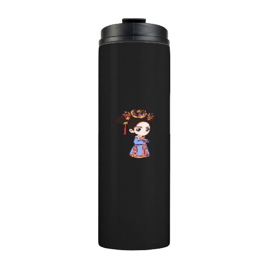 HAND PAINTED GIRL IMAGE Thermal Tumblers