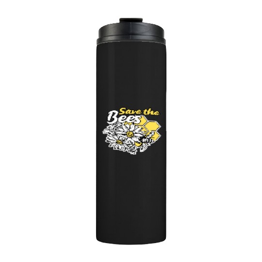 Save the bee honey bee gift idea environmental pro Thermal Tumblers