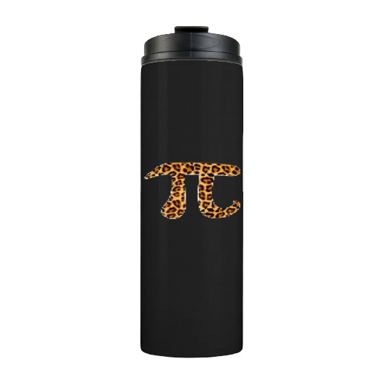 Pi Leopard Print Skin Cheetah Pi Day Math Nerd Thermal Tumblers