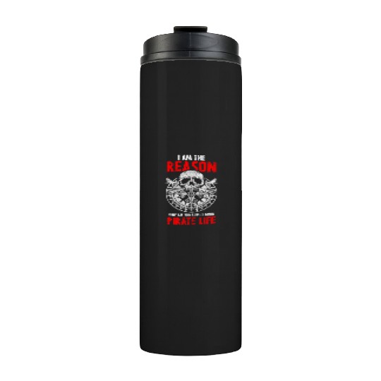 Pirates Treasure Skull Thermal Tumblers