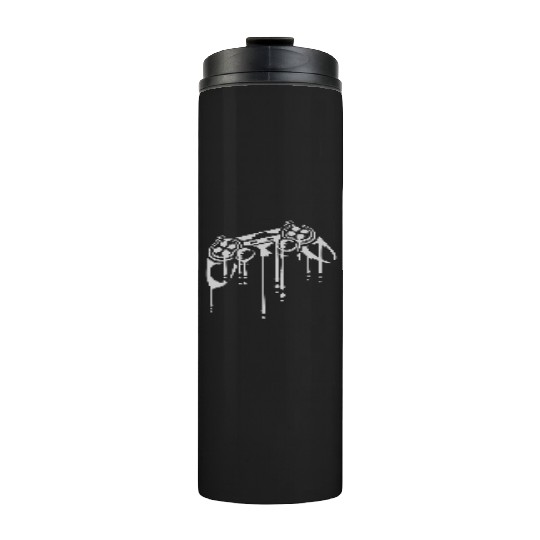 drop controller retro graffiti Thermal Tumblers