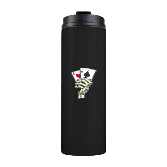 Poker Player Poker Cards 7 2 Skeleton Hand Poker Thermal Tumblers