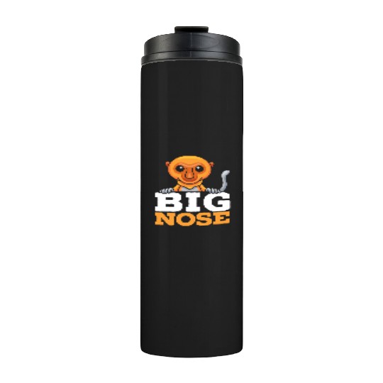 Big Nose Proboscis Monkey Ape Wildlife Zookeeper Thermal Tumblers
