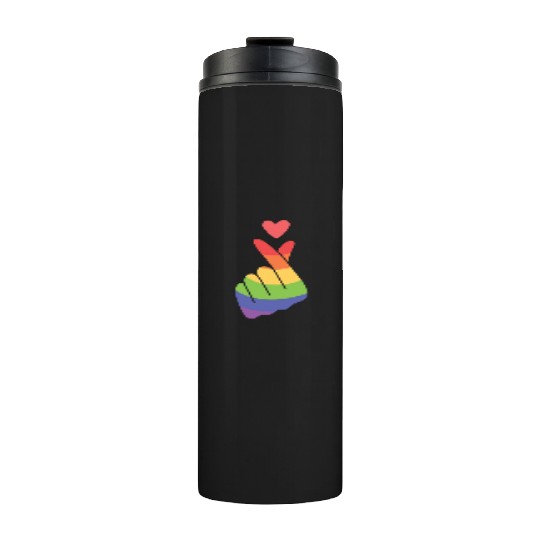 Lgbtq Gay Pride Month Rainbow Love Is Love Thermal Tumblers