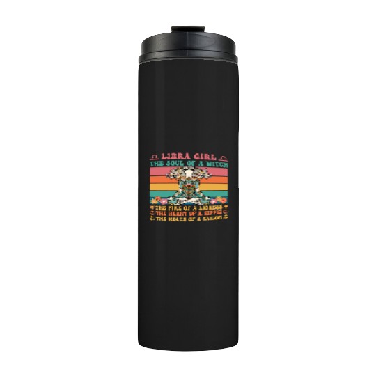 Libra Girl Astrology Sign Thermal Tumblers